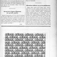 1022 - Page LI-993 - Correspondance. Point de départ des années de service militaire / Octroi de la Légion d’Honneur aux grands mutilés / Affectation militaire en cas de mobilisation