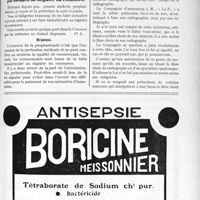 1032 - Page VII-1001 - Correspondance. Changement de médecin traitant par un accidenté du travail / Le médecin propharmacien n’est pas assujetti au Registre du Commerce / A propos du libre choix du radiographe par les accidentés du travail
