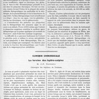 1046 - Page 1015 - Partie scientifique. Travaux Originaux. Etats hémorragiques. Purpuras hémorragiques, par J. Rieux / Clinique chirurgicale. La torsion des hydro-salpinx, M. J. -P. Tourneux