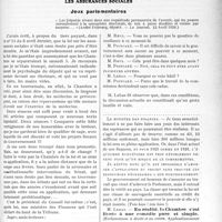 1066 - Page 1035 - Partie professionnelle. Travaux Originaux. Les assurances sociales. Jeux parlementaires