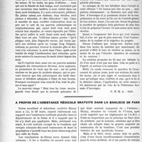 1069 - Page 1042 - Partie professionnelle. Travaux Originaux. De l’utilité, et jusqu’à nouvel ordre, de la nécessité, de l'ouverture précoce des saisons thermales, par Garcin / A propos de l’assistance médicale gratuite dans la banlieue de Paris [Dr Bitterlin]