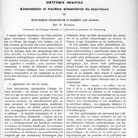 1096 - Page 1065 - Partie scientifique. Travaux Originaux. Diététique infantile. Alimentation et troubles alimentaires du nourrisson. Dystrophies alimentaires et maladies par carence, par P. Rohmer