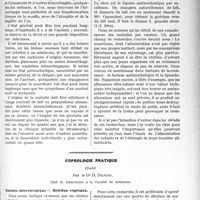 1100 - Page 1069 - Partie scientifique. Travaux Originaux. Diététique infantile. Alimentation et troubles alimentaires du nourrisson. Dystrophies alimentaires et maladies par carence, par P. Rohmer / Coprologie pratique, (Suite), par le Dr H. Dejust. Examen microscopique — Résidus végétaux