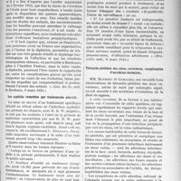 1106 - Page 1075 - Partie scientifique. L’Actualité Scientifique. La Presse. Province et Divers. Le dépistage bactériologique de la coqueluche [(Gaz. des Sc. méd. de Bordeaux, 9 mars 1924)] / Les syphilis retardées par traitements abortifs [(Bruxelles méd, 6 mars 1924)] / Thrombo-phlébite des sinus caverneux, complication d’accidents dentaires [(Rev. méd. de l’Est, 15 janvier 1924)]