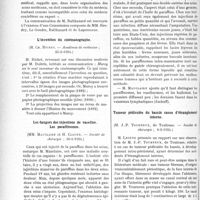 1109 - Page 1078 - Partie scientifique. L’Actualité Scientifique. Les Sociétés Savantes. Paris. Incompatibilité des fonctions de médecin traitant et de celles de médecin contrôleur, (Académie de médecine ; 25-3-1924) / L’invention du cinématographe, (Académie de médecine ; 25-3-1924) / Les dangers des injections de vaseline. Les paraffinomes, (Société de chirurgie ; 30-1-1924) / Tumeur pédiculée du bassin cause d’étranglement interne, (Société de chirurgie ; 6-2-1924)