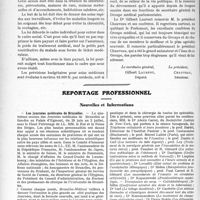 1127 - Page 1096 - Partie professionnelle. Compte rendus, documents, pièces officielles.... Mutualité Familiale du Corps Médical Français. Groupe médical parlementaire / Reportage professionnel. Nouvelles et Informations. Les journées médicales de Bruxelles