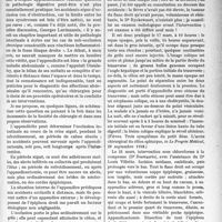 1154 - Page 1119 - Partie scientifique. Travaux Originaux. Appendicite et occlusion intestinale, par le Dr J. Fiévez