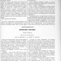 1156 - Page 1121 - Partie scientifique. Travaux Originaux. Appendicite et occlusion intestinale, par le Dr J. Fiévez / Coprologie pratique, (Suite et fin), par le Dr H. Dejust