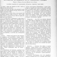 1162 - Page 1127 - Partie scientifique. Travaux Originaux. Le tubage duodénal. Sa valeur en clinique / Contribution au diagnostic de la tuberculose pylorique, Ribas y Ribas, Gallart-Mones et A. Pinos
