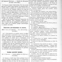 1168 - Page 1133 - Partie scientifique. L'Actualité Scientifique. Les Sociétés Savantes. Impuissance par plaie de guerre, (Société des chirurgiens de Paris ; 21-3-1924) / Ulcère peptique du corps du pancréas, (Société des chirurgiens de Paris ; 21-3-1924) / Tuberculose post-traumatique du poumon, (Soc. méd. des hôp. ; 8-2-1924) / Scoliose essentielle familiale, (Société médicale des hôpitaux ; 15-2-1924) / Le diagnostic de la syphilis constitutionnelle, (Société médicale des hôpitaux ; 22-2-1924)