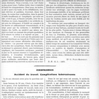 1176 - Page 1141 - Partie professionnelle. Travaux Originaux. Faut-il créer un ordre des médecins? [Dr G. Paul-Manceau] / Jurisprudence. Accident du travail. Complications tuberculeuses [Dr Paul Boudin]