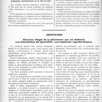 1235 - Page 1198 - Partie professionnelle. Travaux Originaux. Comment les médecins de vespasienne exercent leur industrie / Déontologie. Exercice illégal de la pharmacie par un médecin. Les échantillons de spécialités. Les ampoules hypodermiques [Dr Paul Boudin]