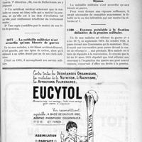 1244 - Page XLVII-1207 - Correspondance. Hôpital maritime pour pensionné de guerre / La médaille militaire n’est accordée qu’aux blessés de guerre / Examen préalable à la fixation définitive de la pension militaire