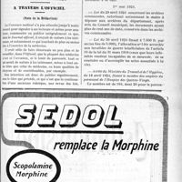 1246 - Page XLIX-1209 - Correspondance. Application du Tarif Breton. Déplacements spéciaux ou non / Documents officiels. A travers l’officiel