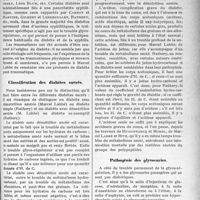 1264 - Page 1227 - Partie scientifique. La conception actuelle de la pathogénie du diabète et des glycosuries et de leur traitement, par le Docteur Henry. Etiologie du diabète / Classification des diabètes sucrés / Pathogénie des glycosuries
