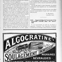1308 - Page IX-1269 - Correspondance. Conditions d’exercice de la propharmacie / Les demandes de dégrèvements d’impôts ne sont pas suspensives / Augmentation de l’assurance d’un immeuble recueilli dans une succession
