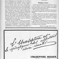 1311 - Page 1272-XII - Correspondance. Inspecteurs de police et secret professionnel / Rendons à César…
