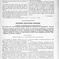 1338 - Page 1299 - Partie professionnelle. Travaux Originaux. Le rôle social du médecin. Médecine de soins. — Médecine de contrôle. — Voeu du professeur Balthazard. — L’Académie est en retard [G. Duchesne] / Expansion scientifique française. L'oeuvre d'interéchange scientifique du l'UMFIA ou Union-Médica-Ibero-Americana pendant la période de Pâques. Voyage du Professeur Martiuez Vargas, recteur de l’Université de Barcelone, et du Professeur Suner, de Madrid, en France. Voyage du docteur V. Pauchet en Espagne. Cité universitaire française à Paris et Cité universitaire espagnole de l'Alcazar à Séville. Approbation et soutien de l’oeuvre de rapprochement médical franco-hispanique par S. E. l’Ambassadeur de France à Madrid, par Dartigues