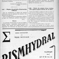 1350 - Page XLVII-1311 - Correspondance. Rendons à César… / Régime des périodes d’instruction militaire / Droits des enfants d’une victime de la guerre après le décès de sa veuve