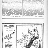 1356 - Page LIII-1317 - Documents officiels. Réponses des Ministres aux questions des Parlementaires. Conditions de délivrance du certificat pour l’obtention de l’assistance aux femmes en couches / Les employés des caisses d’épargne sont assujettis à la législation sur les accidents du travail