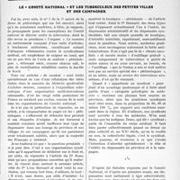 1394 - Page 1355 - Partie professionnelle. Travaux originaux. Le “Comité National” et les tuberculeux des petites villes et des campagnes.