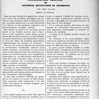 1426 - Page 1387 - Partie scientifique. Travaux Originaux. Faux-rhumatisme menstruel et accidents articulaires de croissance, par Paul Dalché