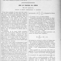 1434 - Page 1395 - Partie scientifique. Travaux Originaux. Clinique médicale. La lithiase cholédocienne ; ses particularités cliniques et thérapeutiques, par le professeur Chauffard / Sur le travail du coeur