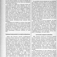 1439 - Page 1400 - Partie scientifique. L’Actualité Scientifique. La Presse. L’attelle de Thomas dans les fractures hautes de l’humérus [(Toulouse Médical, 1er avril 24)] / Traitement hydrominéral de la néphrite albumineuse [(Bruxelles médical, 6 avril 24)] / La pyorrhée alvéolaire [(La Presse dentaire, avril 1924)], (Presse thermale et climatique, 15 avril 1924) / La bronchite sanglante de Castellani [(Gaz. des Sc. de Bordeaux, 13 avril 1924)]