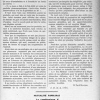 1448 - Page 1409 - Partie professionnelle. Travaux Originaux. Vente de médicaments par des coopératives [Dr Paul Boudin] / Mutualité familiale. La combinaison V [A. Gassot]