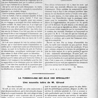 1452 - Page 1413 - Partie professionnelle. Travaux Originaux. Mutualité familiale. Le prix moyen et le tiers payant en médecine rurale [G. Rénon] / La tuberculose est-elle une spécialité?. Une nouvelle lettre de M. Giraud