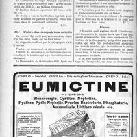 1461 - Page 1422-XLVIII - Correspondance. Application du Tarif Breton. Région superficielle ou profonde ? / L’intervention et non pas la lésion est tarifée