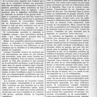 1486 - Page 1447 - Partie scientifique. L’Actualité Scientifique. La Presse. Médicaments cardiaques. Voies d’introduction et doses (digitaline et ouabaïne)