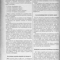 1495 - Page 1456 - Partie scientifique. L’Actualité Scientifique. Les Sociétés Savantes. Toulouse. Société de médecine. Quelques cas d’hyperkinésie gastrique / Sur quelques nouvelles propriétés du thorium X / La vaccinothérapie dans les mastites aiguës / Eczéma des nourrissons et insuffisance thyroïdienne