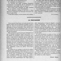 1507 - Page 1468 - Partie professionnelle. Travaux Originaux. Chronique hospitalière. Les débuts de la carrière médicale / La propagande [Robert Sorel]