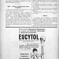 1513 - Page 1474-XLVI - Correspondance. Minimum de l’invalidité donnant droit à une pension militaire / Droit à pension d’une veuve de guerre