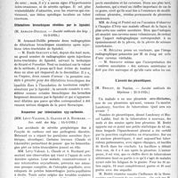 1543 - Page 1504 - Partie scientifique. L’Actualité Scientifique. Les Sociétés Savantes. Diabète insipide et syphilis, (Soc. méd. des hôp. ; 14-3-1924) / Dilatations bronchiques révélées par le lipiodol, (Société médicale des hôp. ; 14-3-1924) / Amaurose par intoxication oxy-carbonée, (Soc. méd. des hôp. ; 14-3-1924) / Ombres annulaires et ombres des cavernes pulmonaires, (Société méd. des hôp. ; 14-3-1924) / L’avenir des pleurétiques, (Société médicale des hôpitaux; 21-3-1924)
