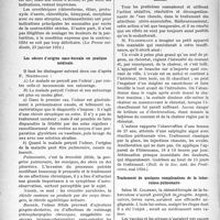 1593 - Page 1552 - Partie scientifique. L’Actualité Scientifique. La Presse. Les médicaments qui modifient la contraction utérine [(La Presse médicale, 23 janvier 1924)] / Les odeurs d’origine naso-buccale en pratique médicale [(L’Hôpital, janvier 1924 B)] / Traitement de la salpingite par le chauffage continu interne [(Bull. de la Soc. méd. des Praticiens, mai 1924)] / Traitement de quelques complications de la tuberculose pulmonaire