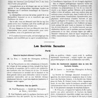 1595 - Page 1554 - Partie scientifique. L’Actualité Scientifique. La Presse. Pathogénie de l’asthme bronchique [(Lyon médical, 4 mai 1924)] / Les Sociétés Savantes. Paris. Calcul du bassinet obturant l’uretère, (Société des Chirurgiens de Paris 16-5-1924) / Fractures chez les sportifs, (Société des Chirurgiens de Paris 16-5-1924) / L’abus des traitements sanglants dans la cure des fractures fermées, (Société des Chirurgiens de Paris 16-5-1924)