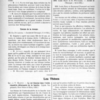 1597 - Page 1556 - Partie scientifique. L’Actualité Scientifique. Les Sociétés Savantes. Paris. Traitement de l’infection puerpérale, (Société de Chirurgie ; 5-3-1924) / Torsion de la trompe, (Société de Chirurgie ; 5-3-1924) / Traitement des tuberculoses chirurgicales par les extraits bacillaires de Jousset, (Société de Chirurgie ; 12-3-1924) / Les Thèses. Le col fémoral dans l’ostéochondrite déformante de la hanche, par V. Martin, Imprimerie Bosc frères et Riou, Lyon, 1923 / Contribution à l’étude des ostéites post-typhiques, par Dr R. Temple, (Montpellier. Imprimerie de 1’ « Economiste », 1923)