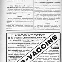 1623 - Page 1582-XLII - Correspondance. Visite de pensionné de guerre pour augmentation de la pension / Déduction sur le revenu pour personne à la charge du contribuable / Application du Tarif Breton. Soins après consolidation ; électrothérapie