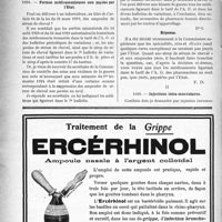 1625 - Page 1584-XLIV - Correspondance. Application du Tarif Breton. Luxation non usuelle / Application du Tarif Maginot. Formes médicamenteuses non payées par l’Etat / Injections intra-musculaires
