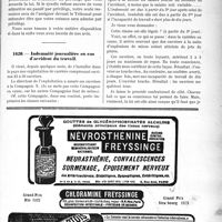 1639 - Page IX-1593 - Correspondance. Privilège en cas de dernière maladie / Indemnité journalière en cas d’accident du travail