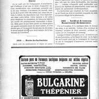 1640 - Page 1594-X - Correspondance. Indemnité journalière en cas d’accident du travail / Droits des herboristes / Accident de tramway. Recouvrement des honoraires