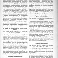 1661 - Page 1615 - Partie scientifique. L’Actualité Scientifique. Les Sociétés Savantes. Petites ostéites crâniennes décelables par la radiographie, (Soc. méd. des hôp. ; 14-3-1924) / Le passage du bismuth dans le liquide céphalo-rachidien, (Société méd. des hôpitaux ; 28-3-1924) / Méningites à germes associés, (Soc. méd. des hôp. ; 28-3-1924) / L’épreuve de Meltzer-Lyon, (Soc. méd. des hôp. ; 28-3-1924) / Les névrites tuberculeuses, (Soc. méd. des hôp. ; 28-3-1924)