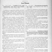 1671 - Page 1625 - Partie scientifique. L’Actualité Scientifique. Les livres. Luchon : station climatique et thermale, par Dr Gazal Gamelsy / Les Thèses. L’ouabaïne. De son mode d’administration : avant, après ou avec la digitale, par Dr P. Porte, (Imprimerie Bosc frères et Riou, 1923) / De la tuberculose du calcanéum chez l’enfant, par Dr A. Bal, (Lyon, Imprimerie Bosc frères et Riou, 1924) / Contribution à l’étude du traitement de la tuberculose pulmonaire par le cinnamate de benzyle associé à la cholestérine (cinnozyl), par Dr P. Canakis, (Imprimerie l'"Abeille", 1923)