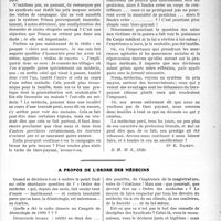 1675 - Page 1629 - Partie professionnelle. Travaux Originaux. Les honoraires en médecine rurale. Les indemnités moyennes de déplacement, (Système Rénon) [Dr E. Damey] / A propos de l’ordre des médecins
