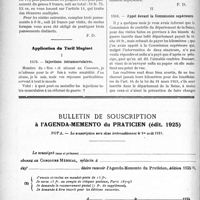 1686 - Page 1638-LII - Correspondance. Application du Tarif Breton. Blessures multiples / Application du Tarif Maginot. Injections intramusculaires / Appel devant la Commission supérieure