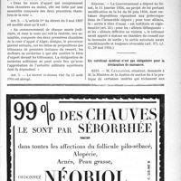 1689 - Page LV-1641 - Documents officiels. A travers l’officiel. Médecins experts / Réponses des Ministres aux questions des Parlementaires. Mesures de sécurité à prendre contre les demi-fous / Un certificat médical n’est pas obligatoire pour la déclaration de naissance