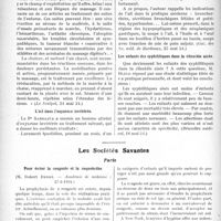 1716 - Page 1666 - Partie scientifique. L’Actualité Scientifique. La Presse. A propos du traitement des déviations de la colonne vertébrale par les empiriques / Les suites de l’entorse du cou-de-pied [(Le Scalpel, 24 mai 24)] / L’ail dans l’oxyurose invétérée [(Gaz. des Sc. méd. de Bordeaux, 25 mai 24)] / Les enfants des syphilitiques dans la clientèle aisée [(Bruxelles médical, 18 mai 24)] / Les Sociétés Savantes. Paris. Pour éviter la rougeole et la coqueluche, (Académie de médecine ; 27-5-1924)