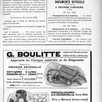 1747 - Page LV-1695 - Jurisprudence. Commission supérieure de surveillance et de contrôle des soins gratuits aux mutilés de guerre. Appréciation de l’utilité d’une opération / Droit à la gratuité des soins médicaux. Relation entre l’affection soignée et la maladie qui a motivé la pension / Documents officiels. A travers l’officiel
